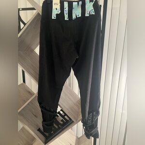 PINK Victoria's Secret Black/Dark Gray Joggers